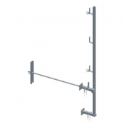 Garde-corps universel avec traversée pour mur de 75 cm