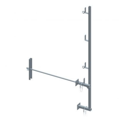 Garde-corps universel avec traversée pour mur de 75 cm