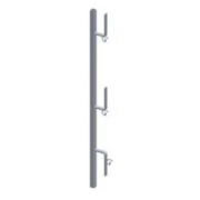 Potelet porte filet 1 m carré 30 mm x 30 mm x 1,20 mm