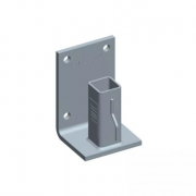Support L pour potelet carré  30 mm x 30 mm