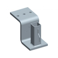Support Z pour potelet carré 30 mm x 30 mm Support Z pour potelet carré 30 mm x 30 mm