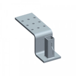 Support ZR pour potelet carré 30 mm x 30 mm