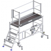 Plate-forme individuelle roulante pliante P.I.R MAXIPLI en aluminium