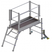 Plate-forme individuelle roulante pliante P.I.R MINIPLI en aluminium