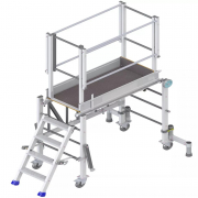 Plate-forme individuelle roulante pliante P.I.R NORMAPLI en aluminium