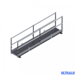 Passerelle de franchissement en aluminium