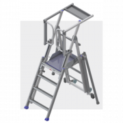 Plate-forme roulante et pliante PIRC autostable avec portillon saloon